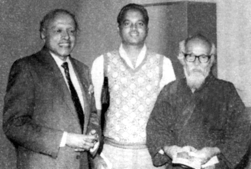 V. S. Bawasakar (Centre) flanked on his right by M.S. Swaminathan & the revolutionary Japanese farmer Masanobu Fukuoka of 'One Straw Revolution' fame.